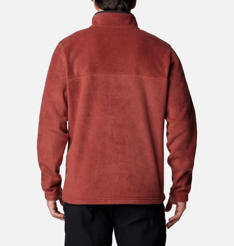 Men's Steens Mountain II Half Snap Fleece, Color: Spice, Black, image 2