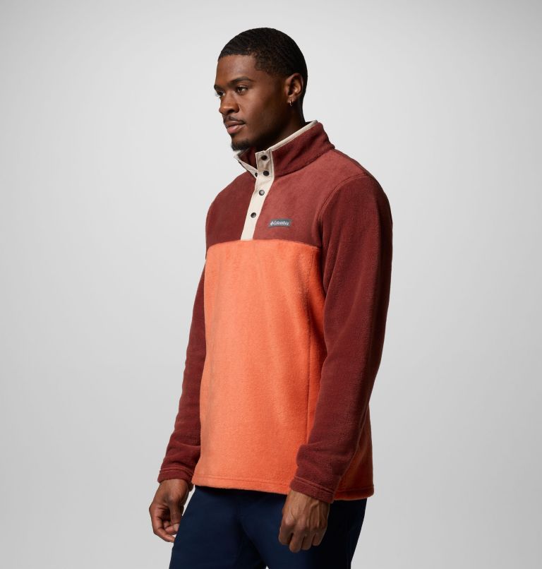 Forro polar con cierre medio a presión Steens Mountain II para hombre, Color: Tuscan, Spice, image 3