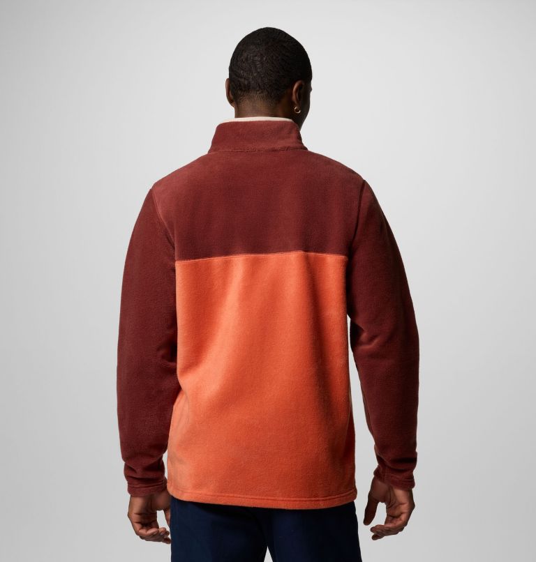 Forro polar con cierre medio a presión Steens Mountain II para hombre, Color: Tuscan, Spice, image 2