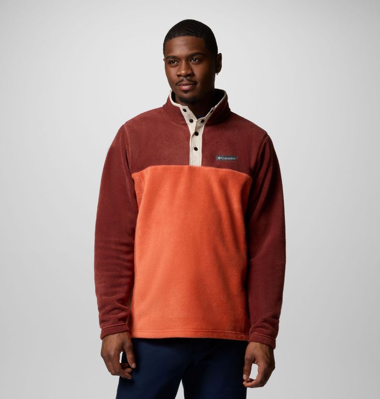 Forro polar con cierre medio a presión Steens Mountain II para hombre, Color: Tuscan, Spice, image 1