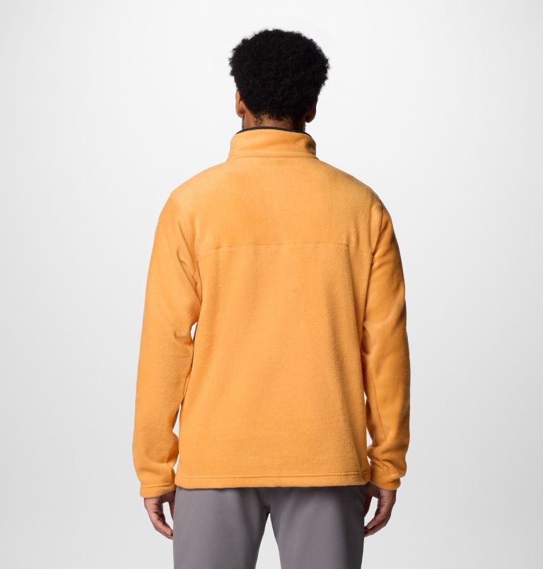 Men's Steens Mountain II Half Snap Fleece, Color: Sunstone, Black, image 2