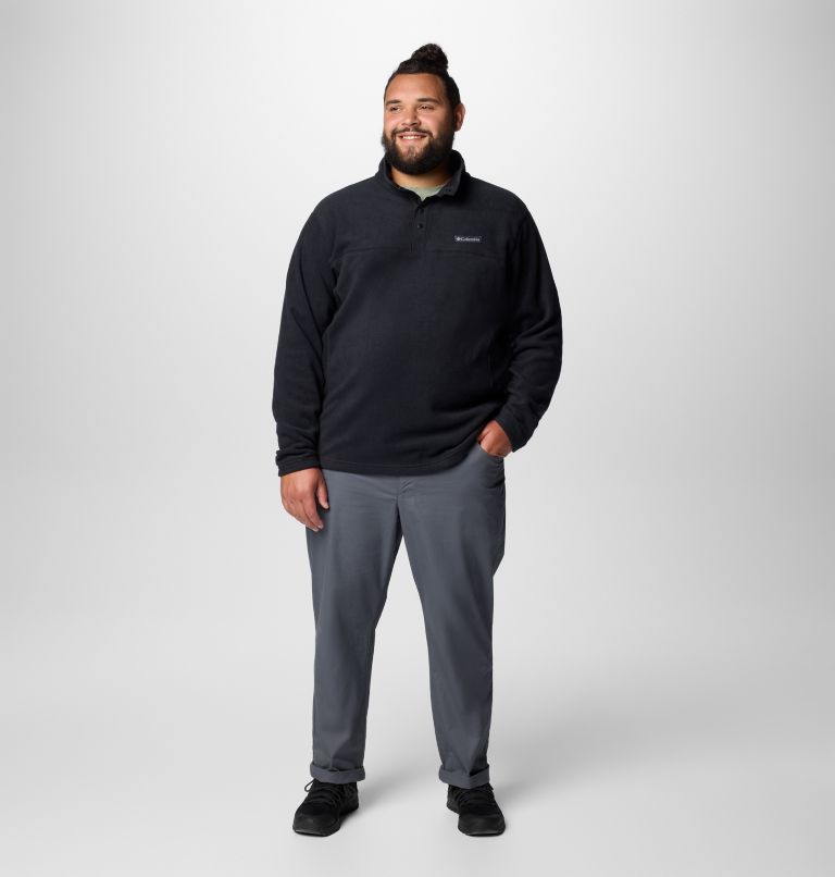 Men's Steens Mountain Half Snap II Fleece Pullover - Big, Color: Black, image 3