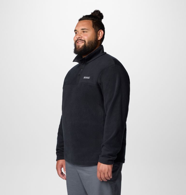 Men's Steens Mountain Half Snap II Fleece Pullover - Big, Color: Black, image 4