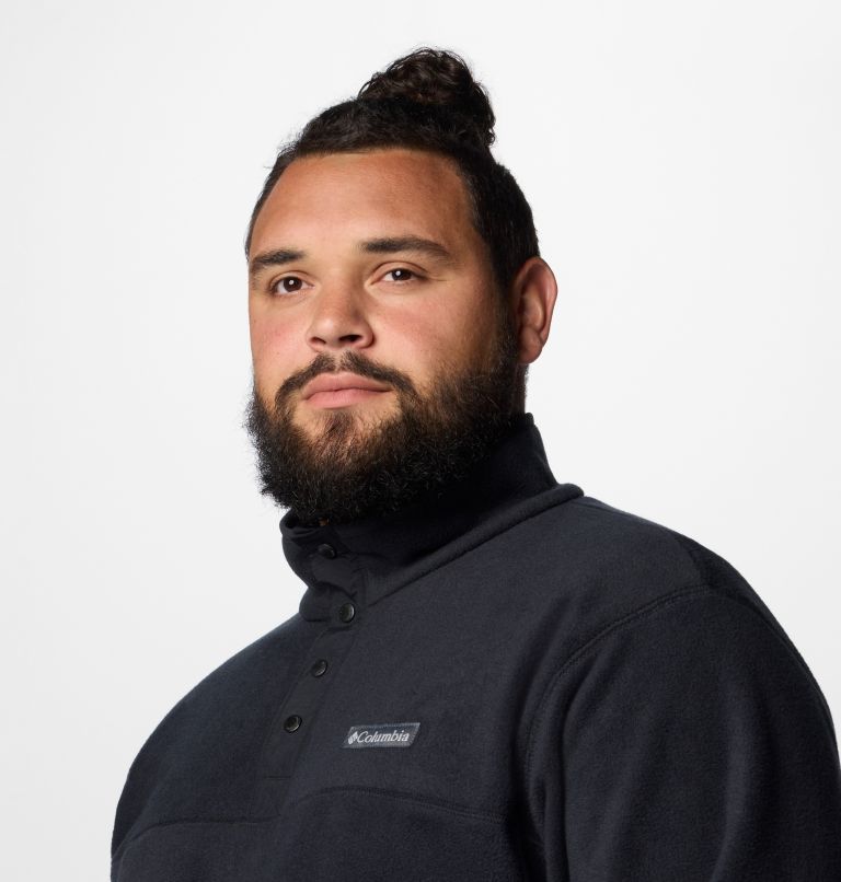 Men's Steens Mountain Half Snap II Fleece Pullover - Big, Color: Black, image 5