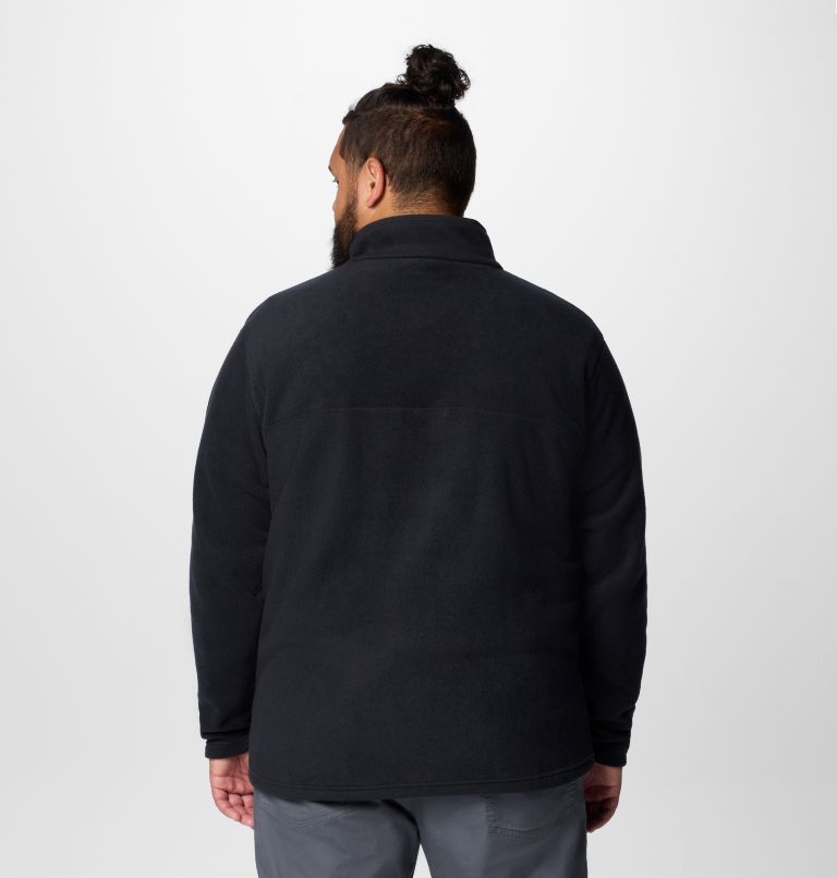 Men's Steens Mountain Half Snap II Fleece Pullover - Big, Color: Black, image 2