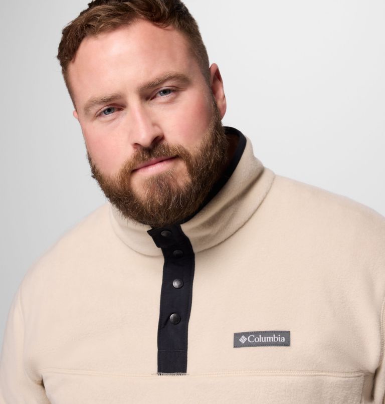 Men's Steens Mountain Half Snap II Fleece Pullover - Big, Color: Ancient Fossil, Black, image 5