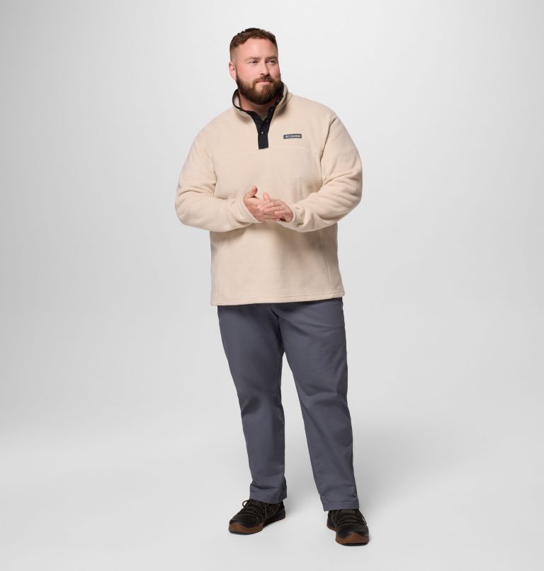 Men's Steens Mountain Half Snap II Fleece Pullover - Big, Color: Ancient Fossil, Black, image 2