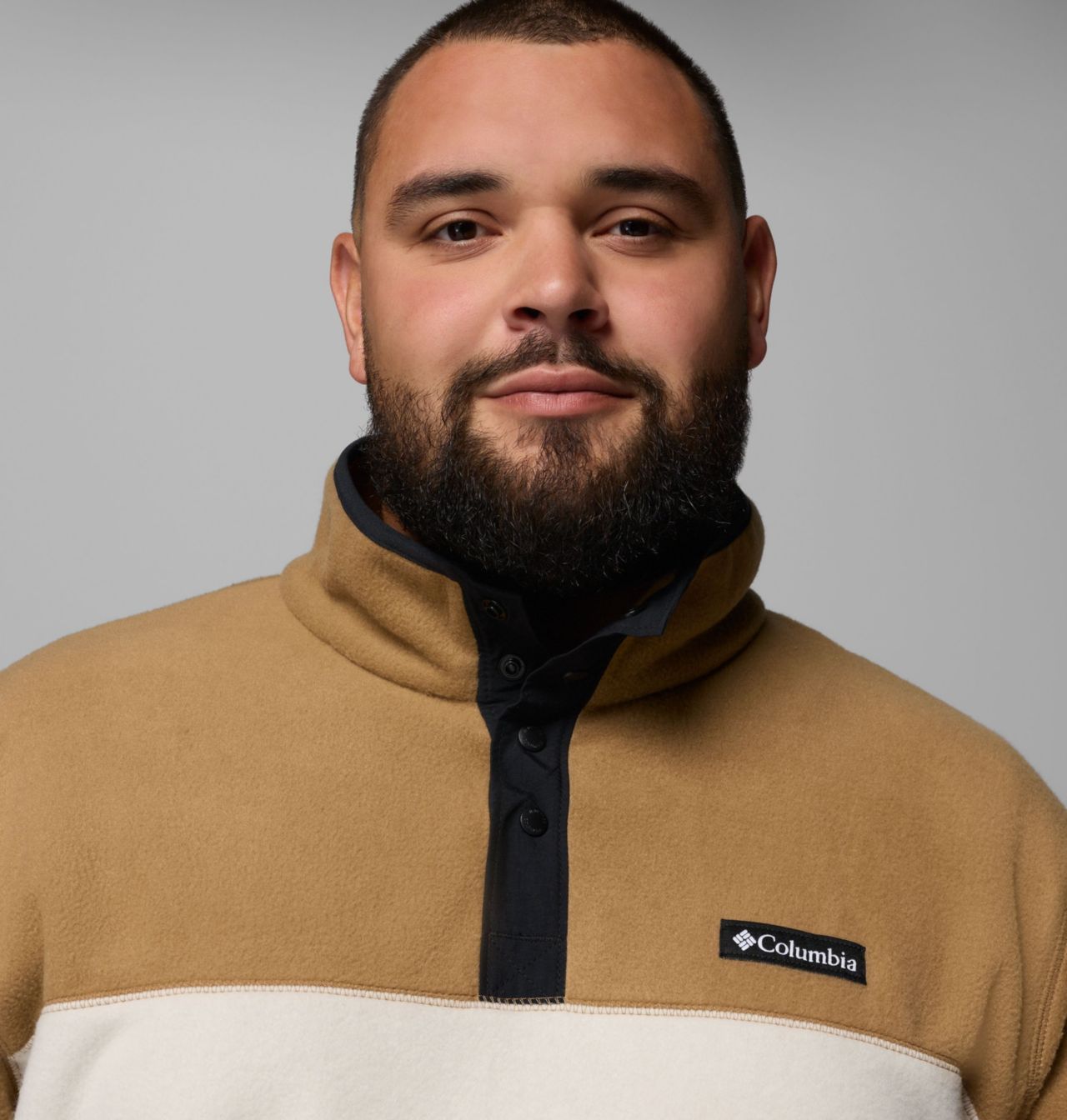 Chandail à demi-fermeture pressionnée en laine polaire Steens Mountain™ II pour hommes –Tailles fortes 5