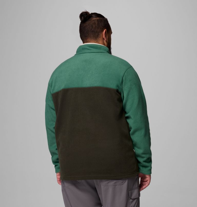 Men's Steens Mountain Half Snap II Fleece Pullover - Big, Color: Greenscape, Rain Forest, image 3