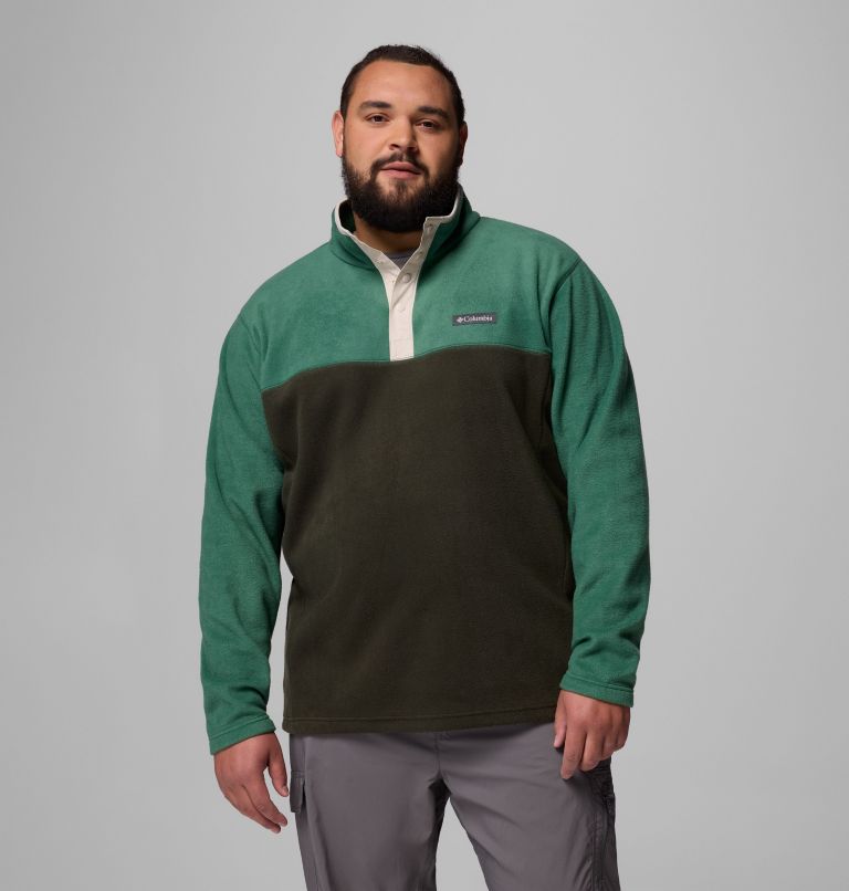 Men's Steens Mountain Half Snap II Fleece Pullover - Big, Color: Greenscape, Rain Forest, image 1