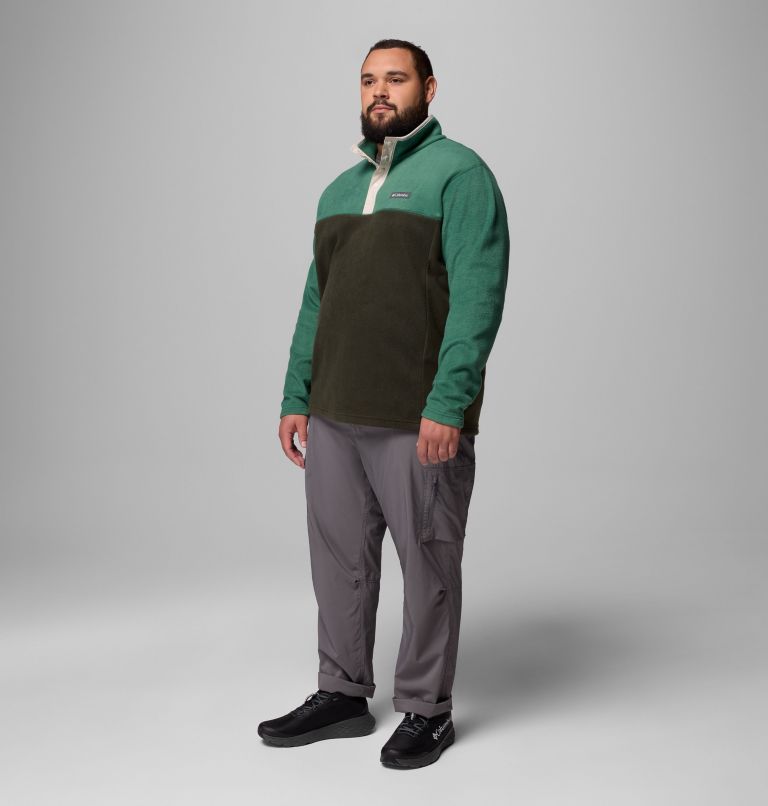 Men's Steens Mountain Half Snap II Fleece Pullover - Big, Color: Greenscape, Rain Forest, image 2