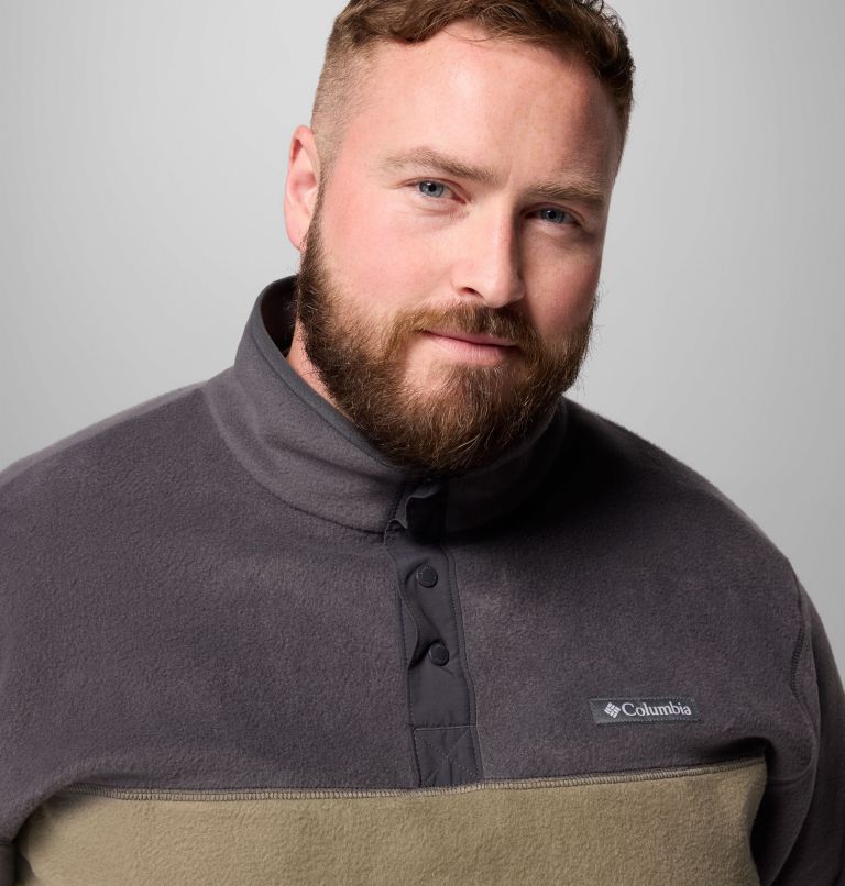 Men's Steens Mountain Half Snap II Fleece Pullover - Big, Color: Stone Green, Shark, image 5