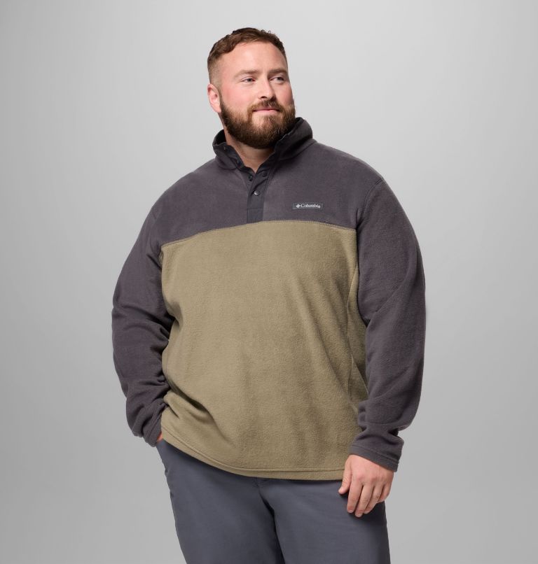 Men's Steens Mountain Half Snap II Fleece Pullover - Big, Color: Stone Green, Shark, image 1