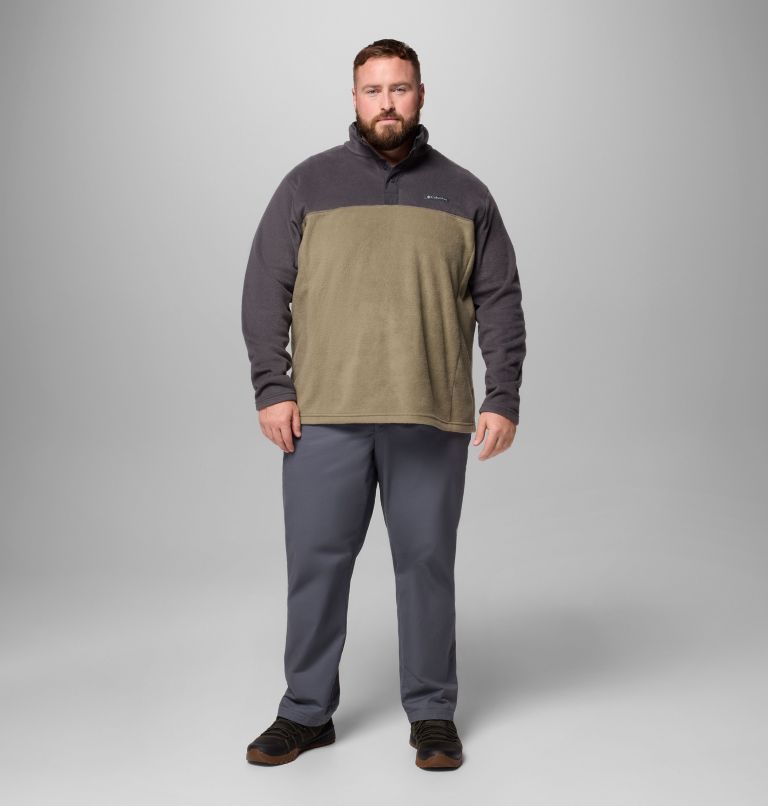 Men's Steens Mountain Half Snap II Fleece Pullover - Big, Color: Stone Green, Shark, image 2