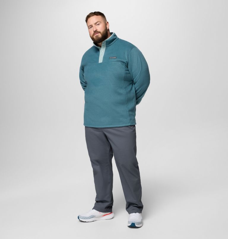 Men's Steens Mountain Half Snap II Fleece Pullover - Big, Color: Everblue, Crushed Blue, image 2