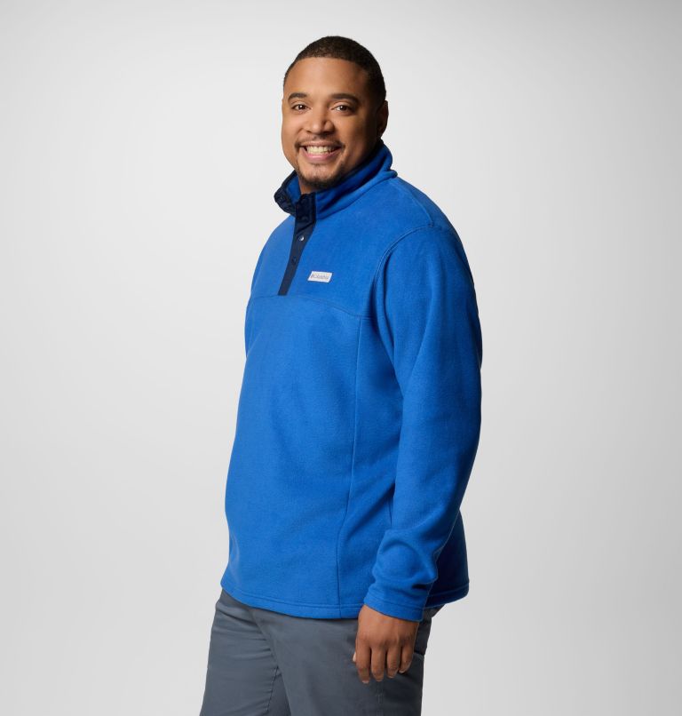 Men's Steens Mountain Half Snap II Fleece Pullover - Big, Color: Mountain Blue, Collegiate Navy, image 3