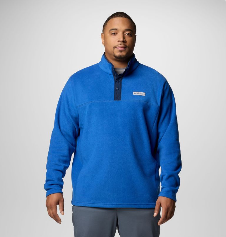 Men's Steens Mountain Half Snap II Fleece Pullover - Big, Color: Mountain Blue, Collegiate Navy, image 1