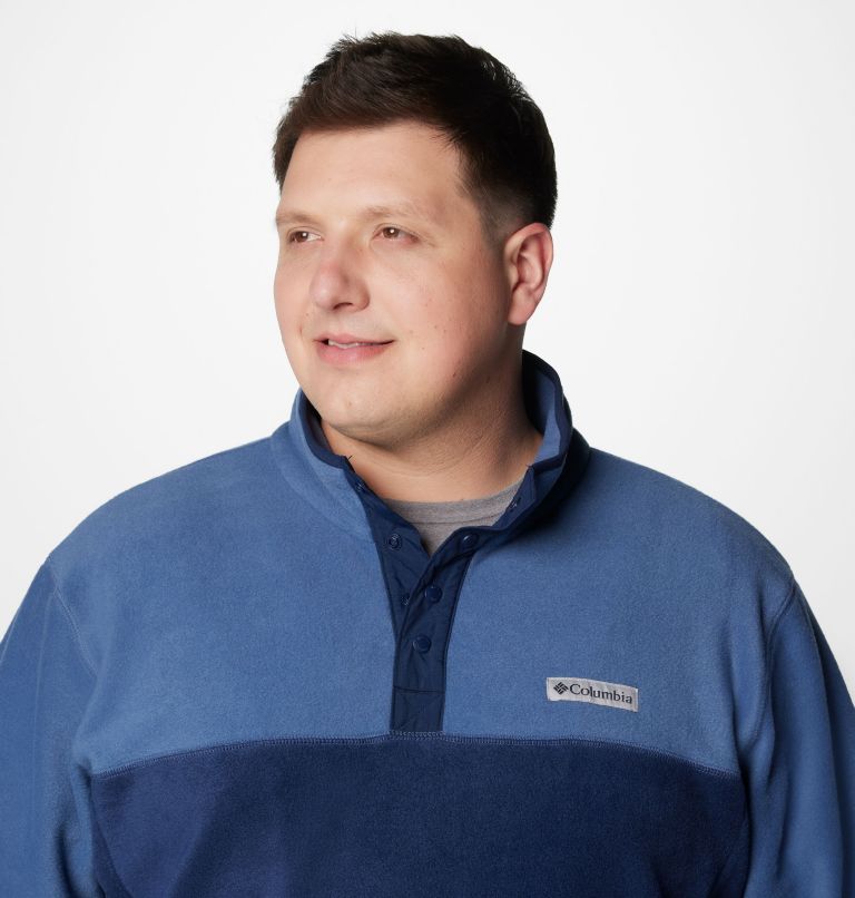 Men's Steens Mountain Half Snap II Fleece Pullover - Big, Color: Collegiate Navy, Dark Mountain, image 5