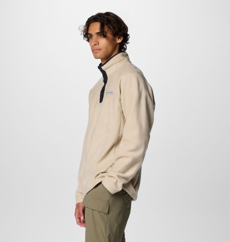 Men's Steens Mountain Half Snap II Fleece Pullover - Tall, Color: Ancient Fossil, Black, image 4