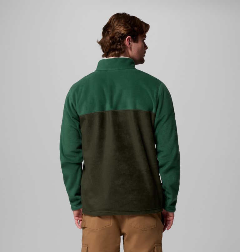 Men's Steens Mountain Half Snap II Fleece Pullover - Tall, Color: Greenscape, Rain Forest, image 3