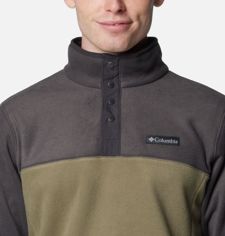 Men's Steens Mountain Half Snap II Fleece Pullover - Tall, Color: Stone Green, Shark, image 4