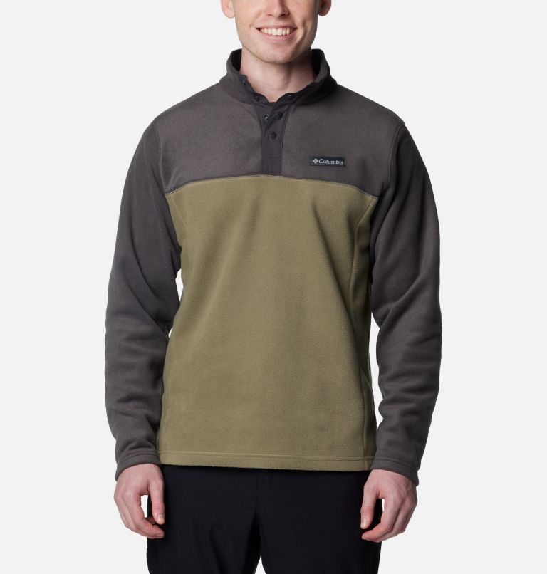 Men's Steens Mountain Half Snap II Fleece Pullover - Tall, Color: Stone Green, Shark, image 1