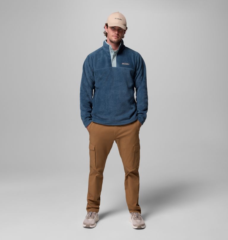 Men's Steens Mountain Half Snap II Fleece Pullover - Tall, Color: Everblue, Crushed Blue, image 2