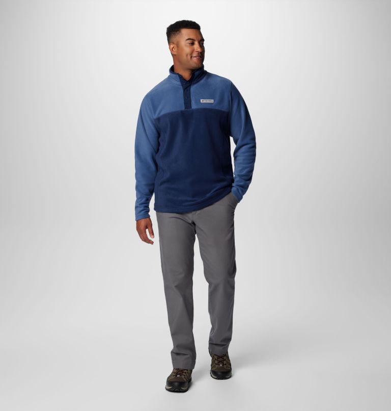 Men's Steens Mountain Half Snap II Fleece Pullover - Tall, Color: Collegiate Navy, Dark Mountain, image 3