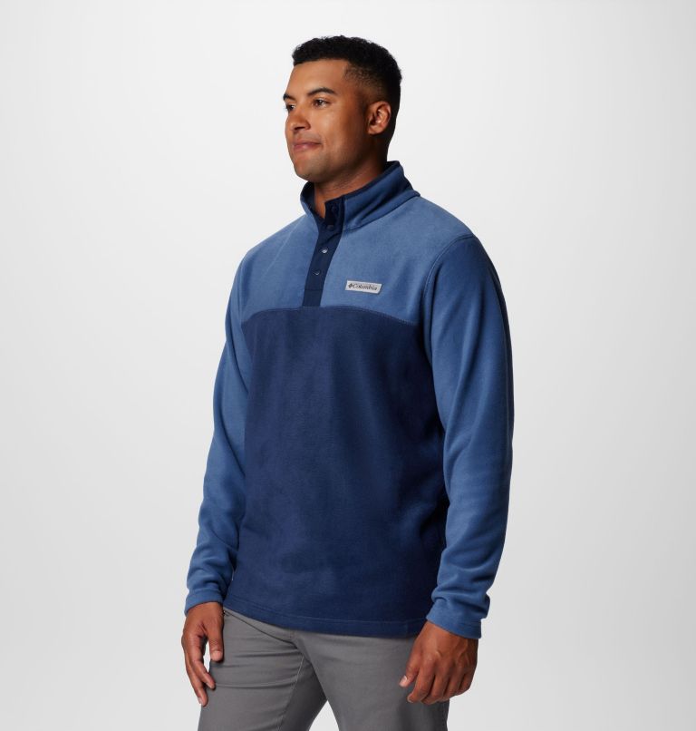 Men's Steens Mountain Half Snap II Fleece Pullover - Tall, Color: Collegiate Navy, Dark Mountain, image 4