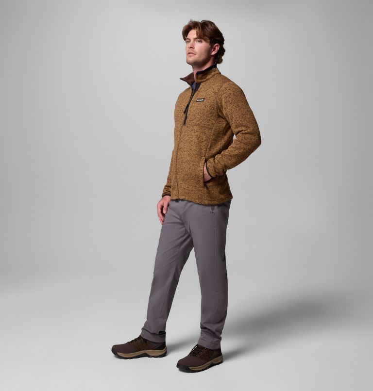 Men's Sweater Weather Full Zip Jacket, Color: Tobacco Heather, image 2