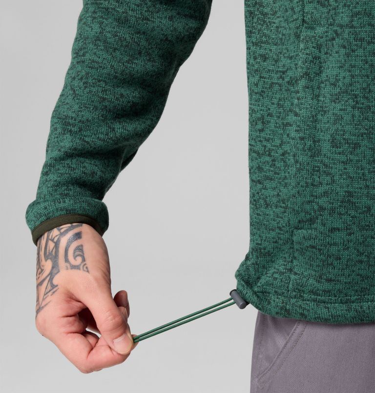 Men's Sweater Weather Full Zip Jacket, Color: Rain Forest Heather, image 7
