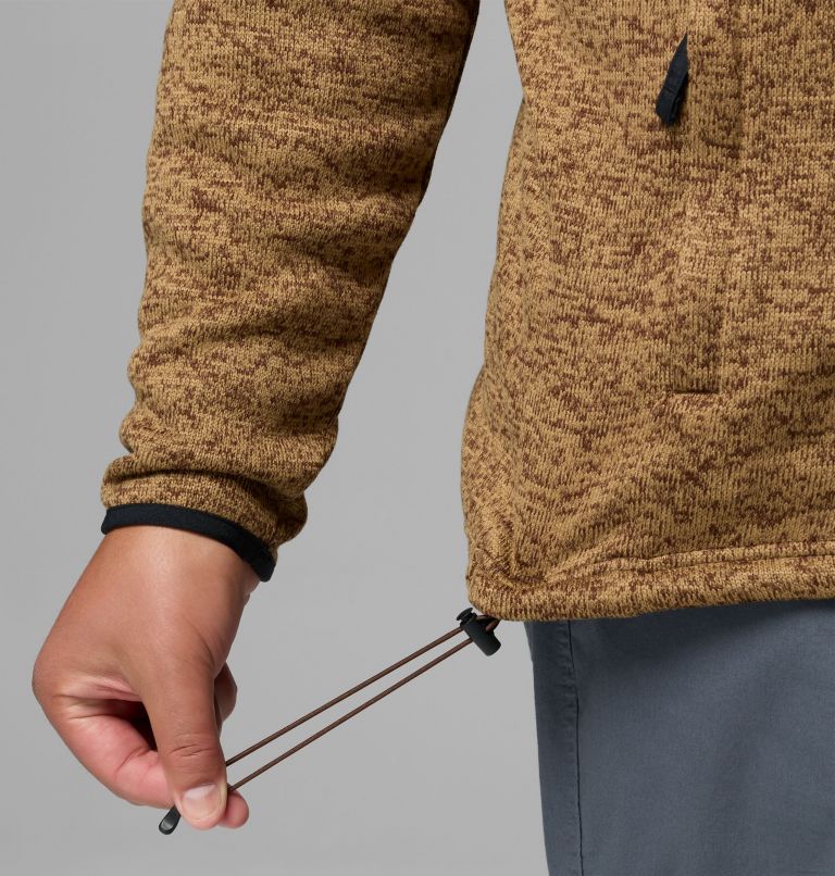 Men's Sweater Weather Full Zip Jacket - Big, Color: Tobacco Heather, image 7