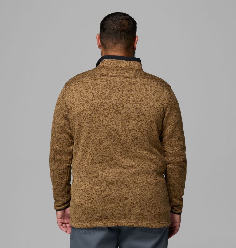 Men's Sweater Weather Full Zip Jacket - Big, Color: Tobacco Heather, image 3