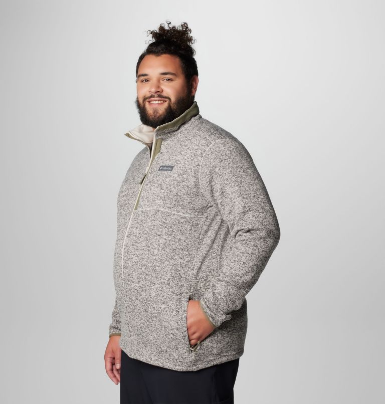 Men's Sweater Weather Full Zip Jacket - Big, Color: Dark Stone Heather, image 4