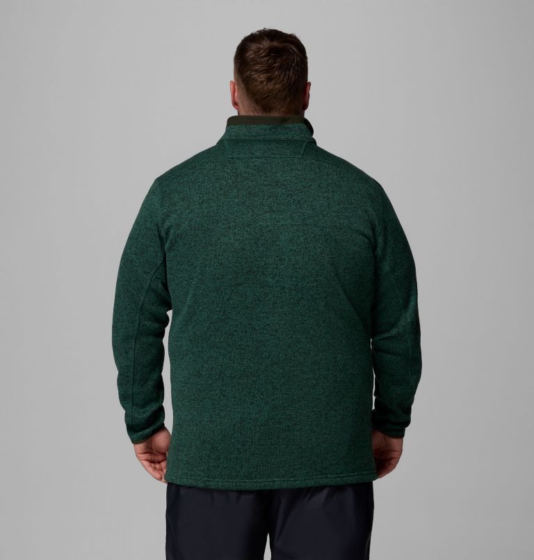 Men's Sweater Weather Full Zip Jacket - Big, Color: Rain Forest Heather, image 3