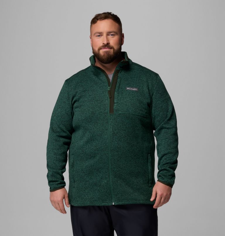 Men's Sweater Weather Full Zip Jacket - Big, Color: Rain Forest Heather, image 1