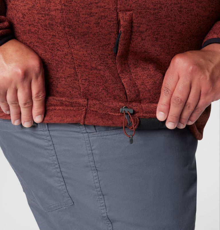 Manteau à fermeture éclair pleine longueur Sweater Weather pour hommes – Tailles fortes, Color: Spice Heather, image 7