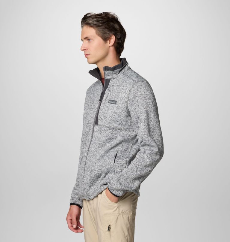 Men's Sweater Weather Full Zip Jacket - Tall, Color: City Grey Heather, image 4