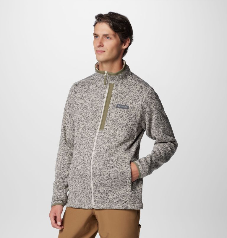 Men's Sweater Weather Full Zip Jacket - Tall, Color: Dark Stone Heather, image 4