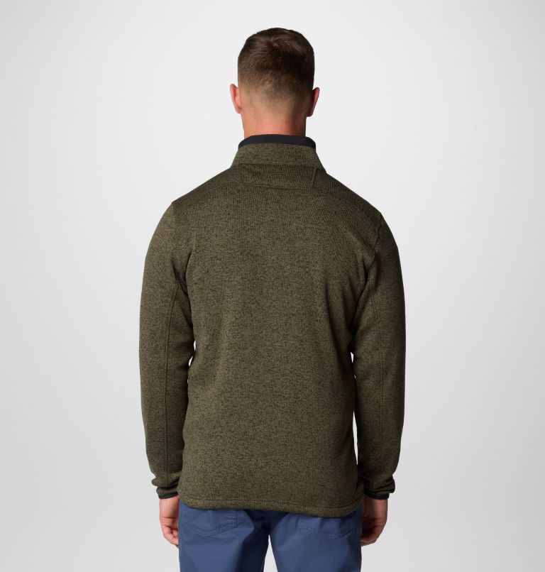 Manteau à fermeture éclair pleine longueur Sweater Weather pour hommes – Grandes tailles, Color: Greenscape Heather, image 2