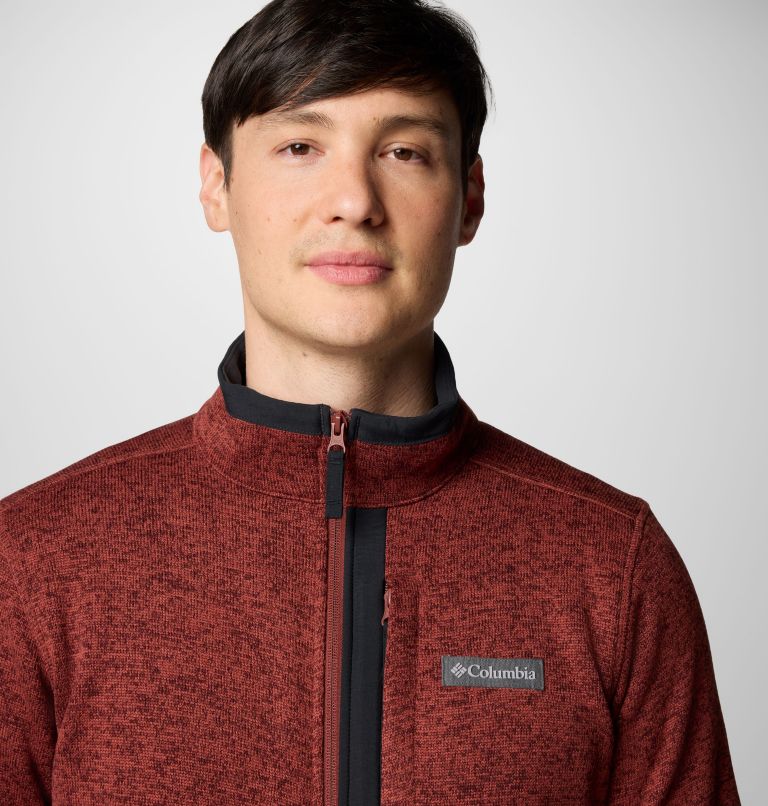 Men's Sweater Weather Full Zip Jacket - Tall, Color: Spice Heather, image 5