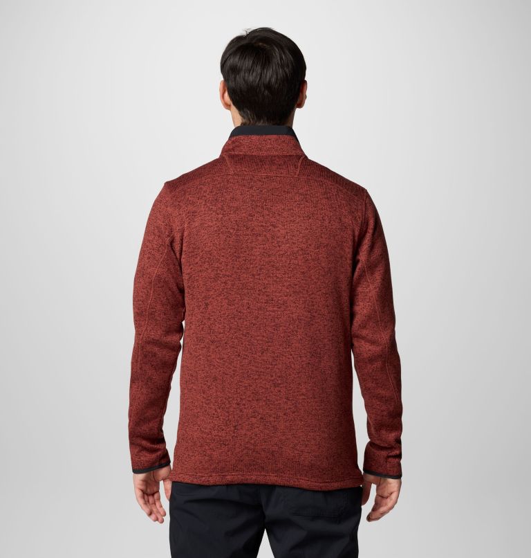 Men's Sweater Weather Full Zip Jacket - Tall, Color: Spice Heather, image 2