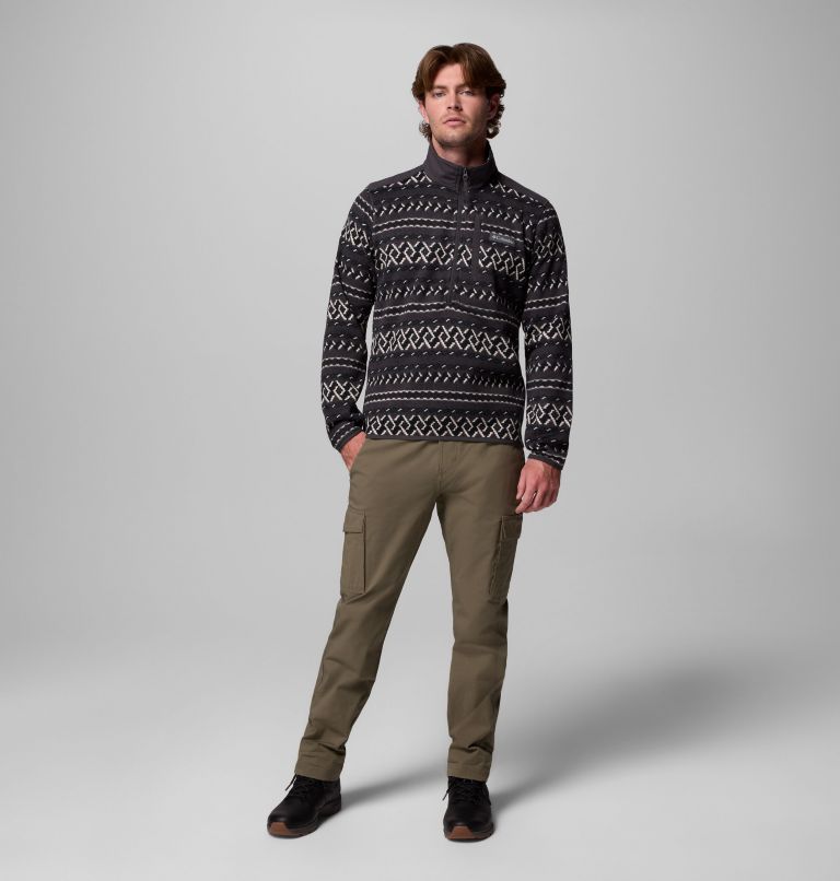 Men's Sweater Weather II Printed Half Zip Pullover, Color: Shark KnitKnot, image 2