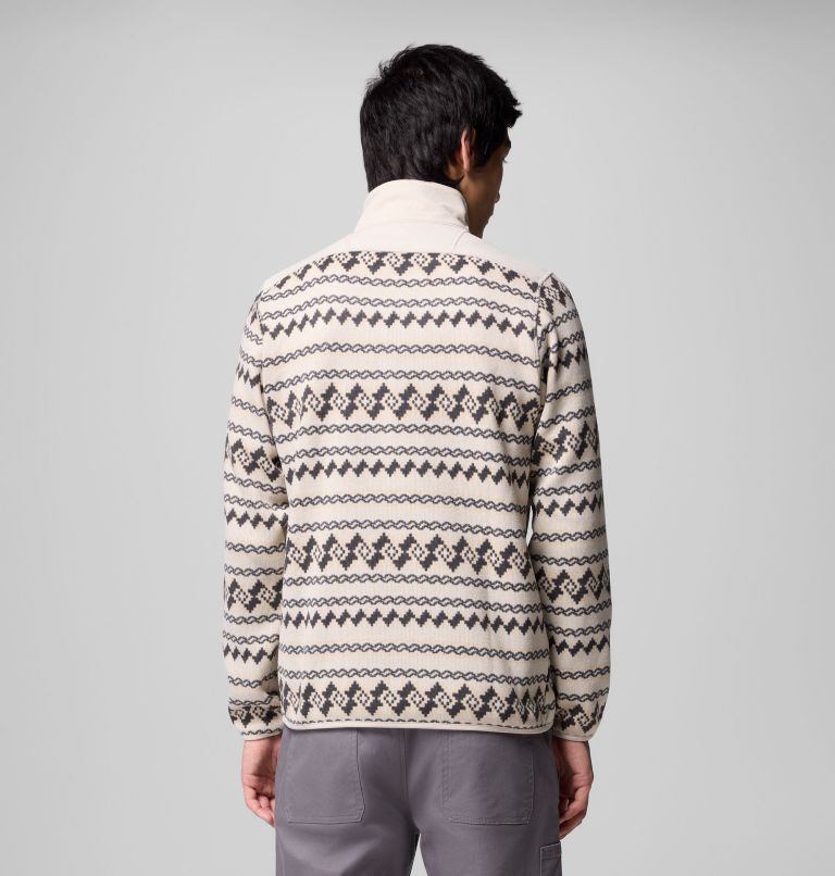 Men's Sweater Weather II Printed Half Zip Pullover, Color: Dark Stone KnitKnot, image 3
