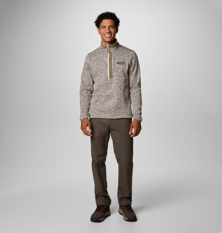 Men's Sweater Weather Half Zip Pullover, Color: Dark Stone Heather, image 3