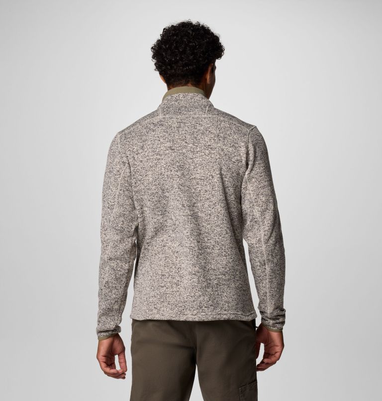 Men's Sweater Weather Half Zip Pullover, Color: Dark Stone Heather, image 2