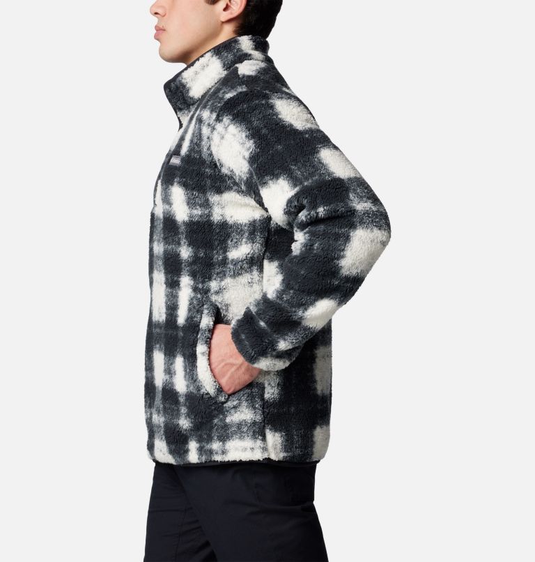 Men's Rugged Ridge Half Snap Fleece Pullover, Color: Chalk Omblur, image 3