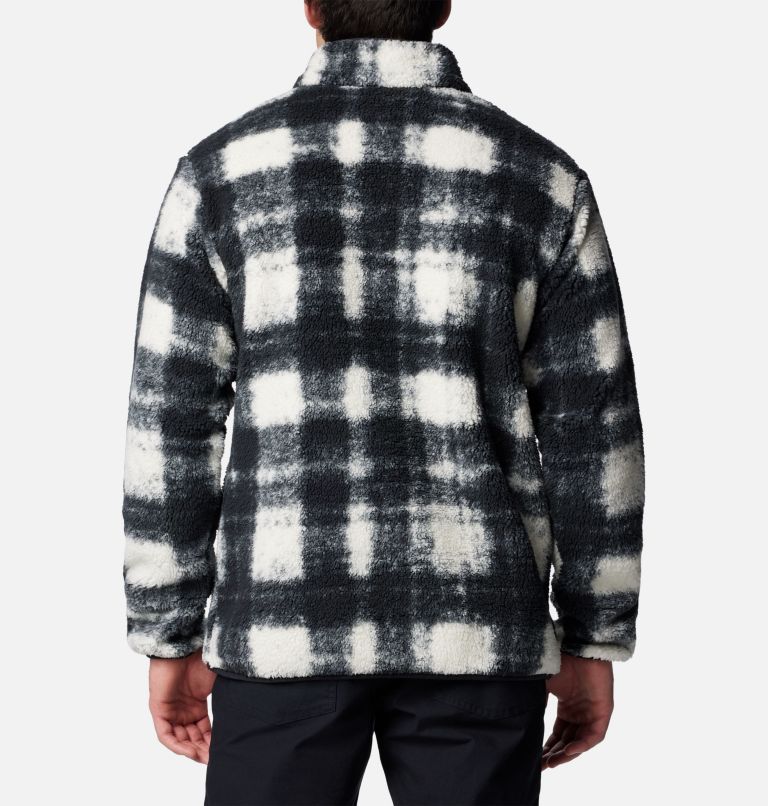 Men's Rugged Ridge Half Snap Fleece Pullover, Color: Chalk Omblur, image 2