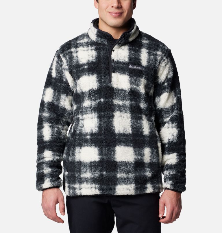 Men's Rugged Ridge Half Snap Fleece Pullover, Color: Chalk Omblur, image 1