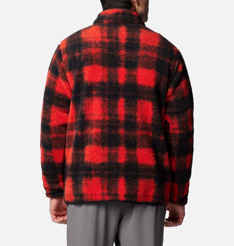 Rugged Ridge III Sherpa Half Snap Fleece mit Print für Männer, Color: Sail Red Omblur, image 2